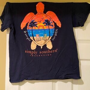 Simply Southern Navy Turtle Graphic T-Shirt